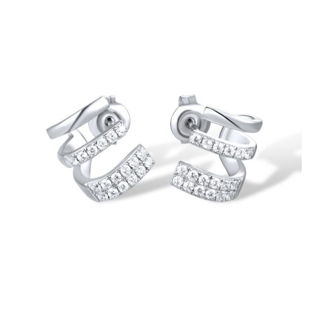 Sterling Silver Earrings White Cubic Zirconia (E316755WCZSL925)