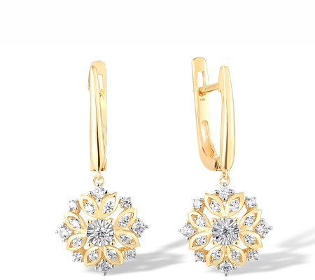 14TT Earrings Diamond (E316770DIA14TT)