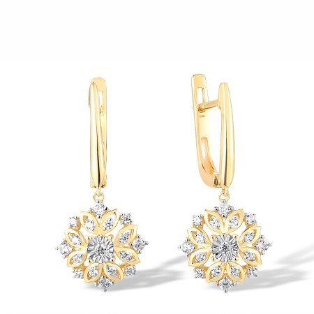14TT Earrings Diamond (E316770DIA14TT)