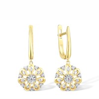 14TT Earrings Diamond (E316771DIA14TT)