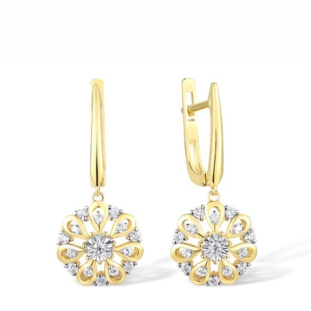 14TT Earrings Diamond (E316771DIA14TT)