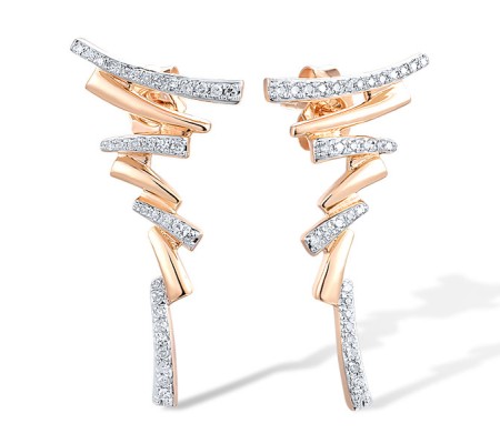 14KYW Earrings Diamond (E316812DIA14KYW)