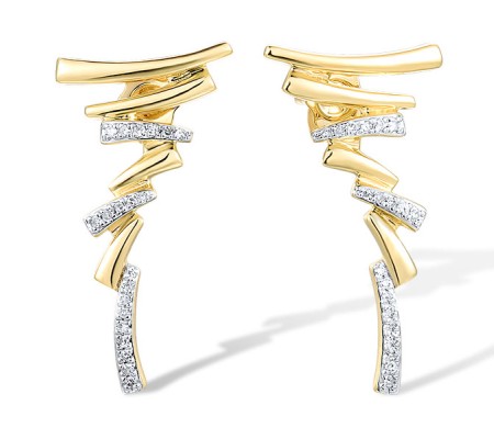 14KYW Earrings Diamond (E316813DIA14KYW)