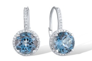10KW Earrings Diamond,London Blue Topaz (E316818LDB10KW)