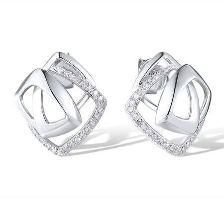 14KW Earrings Diamond (E316859DIA14KW)