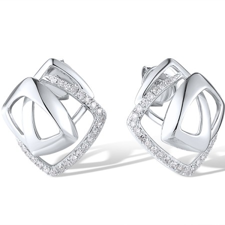 14KW Earrings Diamond (E316859DIA14KW)