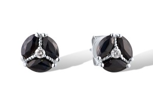 14KW Earrings Blue Sapphire,Diamond (E316937SAP14KW)