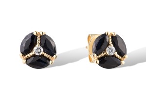 14KY Earrings Blue Sapphire,Diamond (E316937SAP14KY)