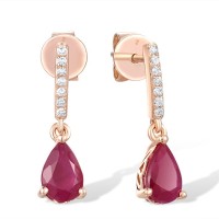 14KR Earrings Ruby,Diamond (E316939RUB14KR)