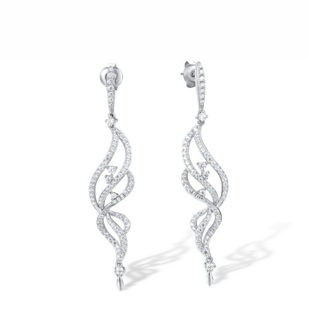 Sterling Silver Earrings White Cubic Zirconia (E317206WCZSL925)