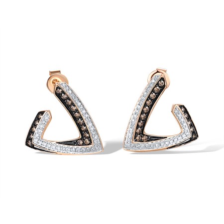 14KRWB Earrings Brown Diamond,Diamond (E317343BRW14KRWB)