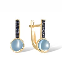 14KYB Earrings Blue Sapphire,London Blue Topaz (E317509LBS14KYB)