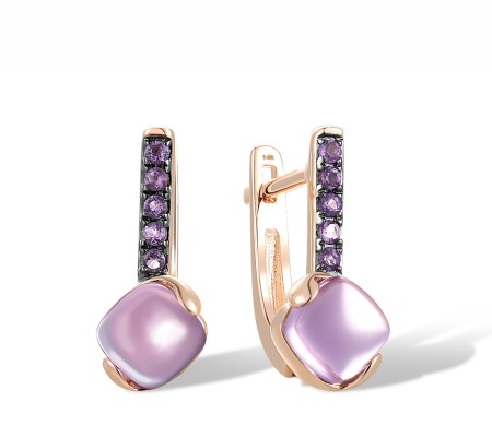 14KRB Earrings Amethyst (E317512AME14KRB)