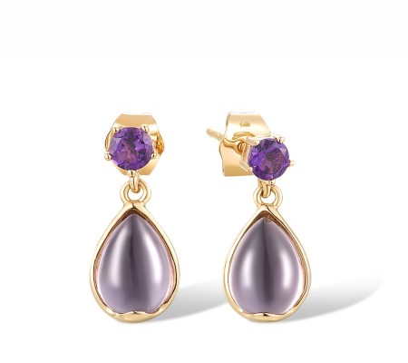 14KY Earrings Amethyst (E317515AME14KY)