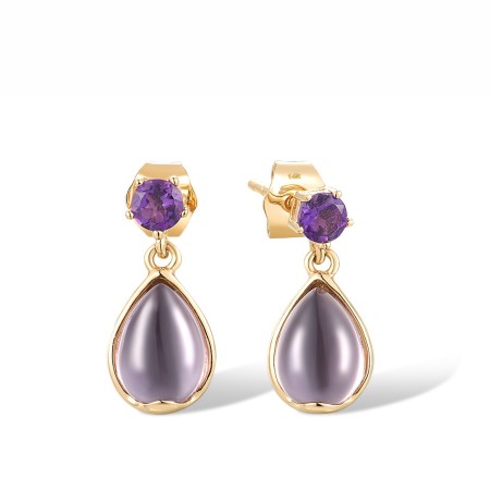 14KY Earrings Amethyst (E317515AME14KY)
