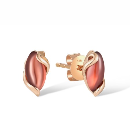 14KR Earrings Garnet (E317524GAN14KR)