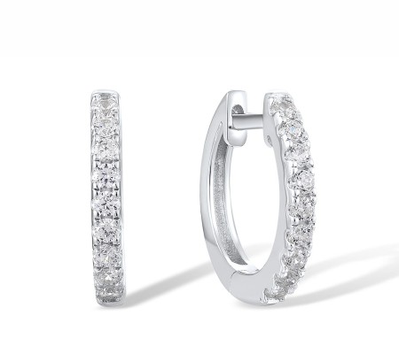 Sterling Silver Earrings White Cubic Zirconia (E317538WCZSL925)