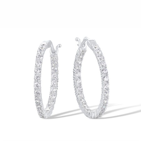 Sterling Silver Earrings White Cubic Zirconia (E317539WCZSL925)