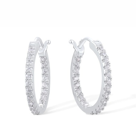 Sterling Silver Earrings White Cubic Zirconia (E317540WCZSL925)