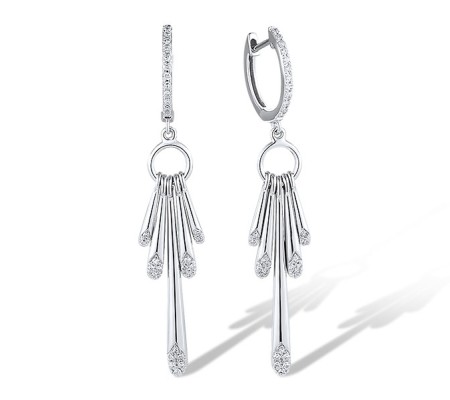 14KW Earrings Diamond (E317560DIA14KW)