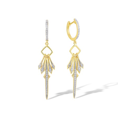 14KYW Earrings Diamond (E317560DIA14KYW)