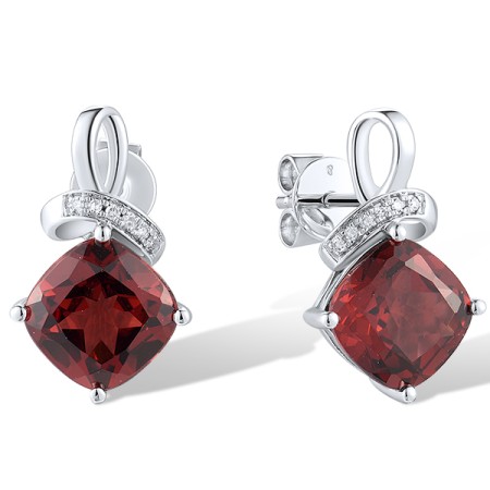 14KW Garnet Earrings (E317584GAN14KW)
