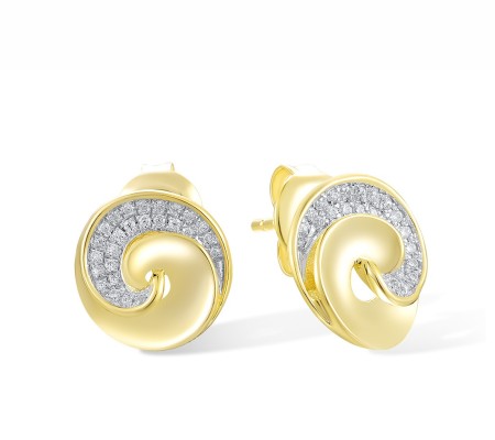 14KYW Earrings Diamond (E317728DIA14KYW)