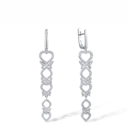 Sterling Silver Earrings White Cubic Zirconia (E317853WCZSL925)