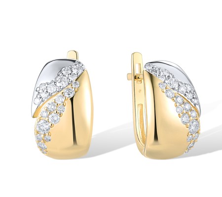 14KYW Earrings Diamond (E317879DIA14KYW)