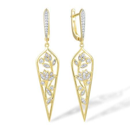 14KYW Earrings Diamond (E317913DIA14KYW)