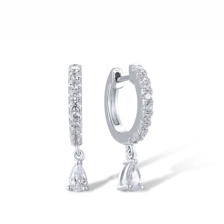 Sterling Silver Earrings White Cubic Zirconia (E318067WCZSL925)