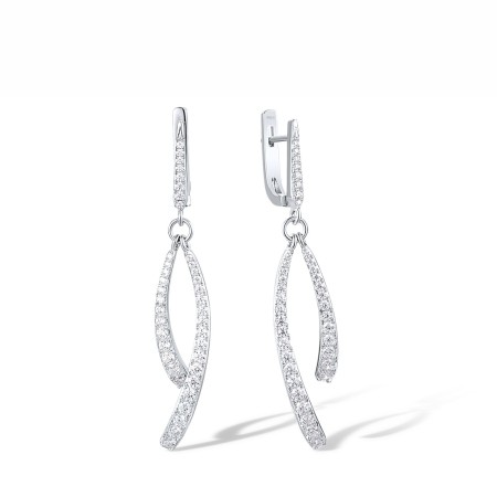 Sterling Silver Earrings White Cubic Zirconia (E318094WCZSL925)