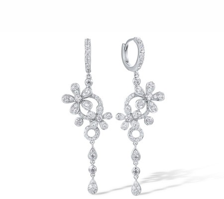 Sterling Silver Earrings White Cubic Zirconia (E318136WCZSL925)