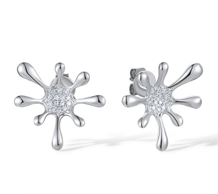 14KW Earrings Diamond (E318165DIA14KW)