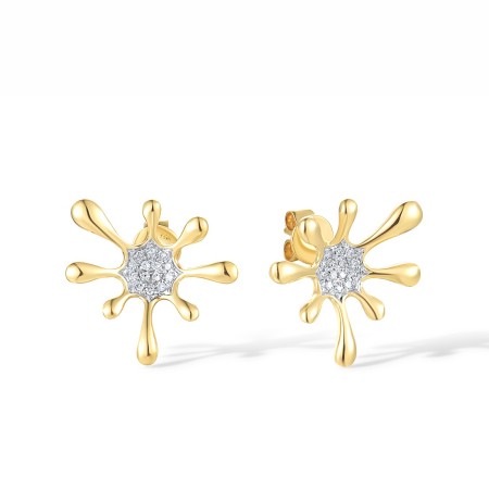 14KYW Earrings Diamond (E318165DIA14KYW)