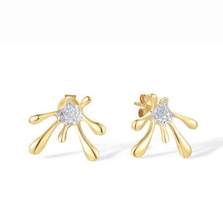 14KYW Earrings Diamond (E318166DIA14KYW)
