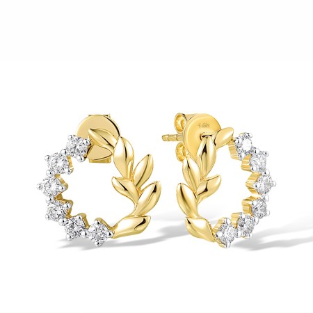 14KYW Earrings Diamond (E318223DIA14KYW)