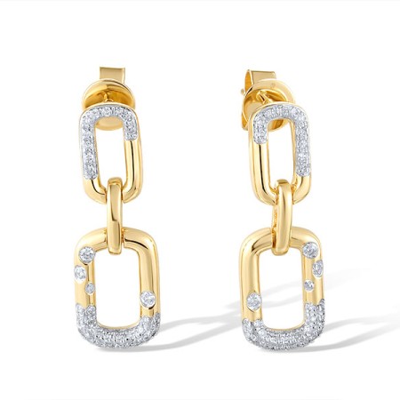 14KYW Earrings Diamond (E318367DIA14KYW)