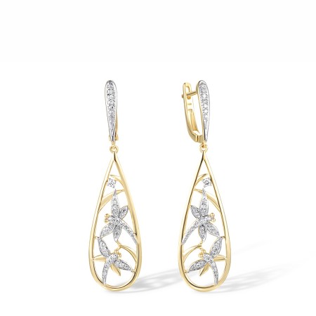14KYW Earrings Diamond (E318368DIA14KYW)