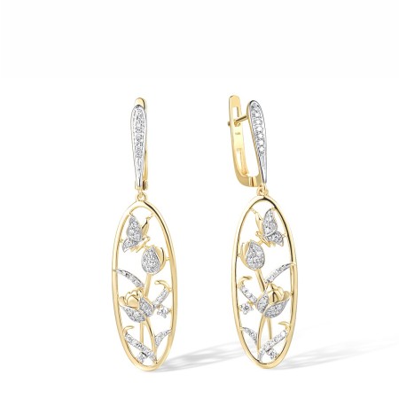 14KYW Earrings Diamond (E318369DIA14KYW)