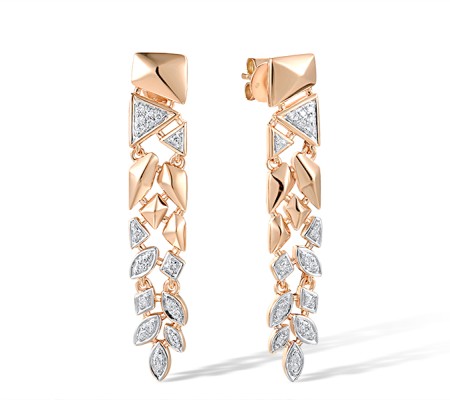 14KRW Earrings Diamond (E318382DIA14KRW)