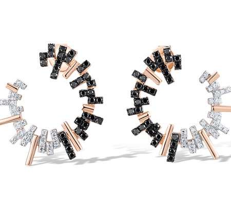 14KRWB Earrings Black Diamond,Diamond (E318387WBD14KRWB)