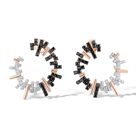 14KRWB Earrings Black Diamond,Diamond (E318387WBD14KRWB)