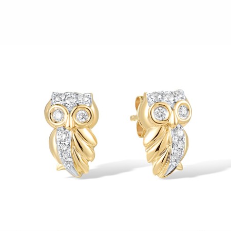 14KYW Earrings Diamond (E318410DIA14KYW)