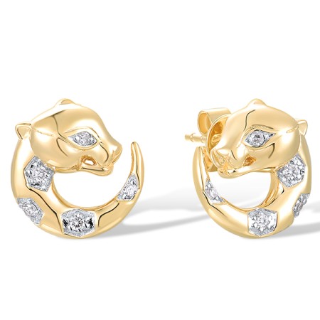 14KYW Earrings Diamond (E318496DIA14KYW)