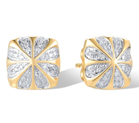 14KYW Earrings Diamond (E318501DIA14KYW)