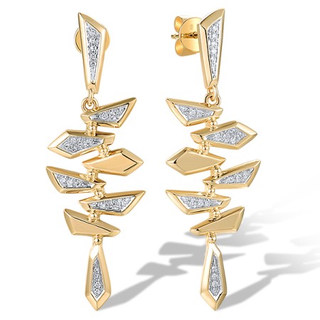 14KYW Earrings Diamond (E318502DIA14KYW)
