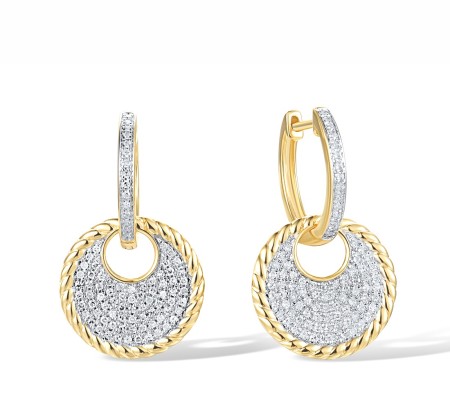 14KYW Earrings Diamond (E318545DIA14KYW)