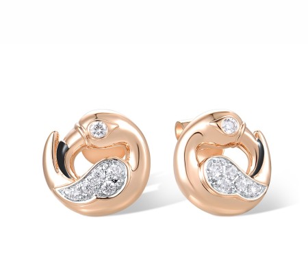 14KRWB Earrings Diamond (E318588DIA14KRWB)