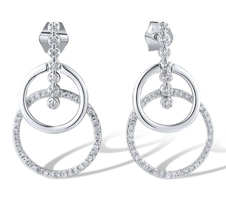 14KW Earrings Diamond (E318627DIA14KW)